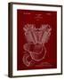 PP24 Burgundy-Borders Cole-Framed Giclee Print