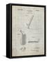 PP240-Antique Grid Parchment Golf Wedge 1923 Patent Poster-Cole Borders-Framed Stretched Canvas