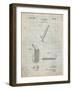 PP240-Antique Grid Parchment Golf Wedge 1923 Patent Poster-Cole Borders-Framed Giclee Print