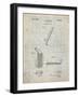 PP240-Antique Grid Parchment Golf Wedge 1923 Patent Poster-Cole Borders-Framed Giclee Print