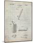 PP240-Antique Grid Parchment Golf Wedge 1923 Patent Poster-Cole Borders-Mounted Giclee Print