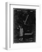 PP240-Black Grunge Golf Wedge 1923 Patent Poster-Cole Borders-Framed Giclee Print