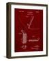 PP240-Burgundy Golf Wedge 1923 Patent Poster-Cole Borders-Framed Giclee Print