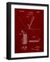 PP240-Burgundy Golf Wedge 1923 Patent Poster-Cole Borders-Framed Giclee Print