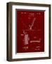 PP240-Burgundy Golf Wedge 1923 Patent Poster-Cole Borders-Framed Giclee Print