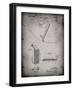 PP240-Faded Grey Golf Wedge 1923 Patent Poster-Cole Borders-Framed Giclee Print