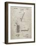 PP240-Sandstone Golf Wedge 1923 Patent Poster-Cole Borders-Framed Giclee Print