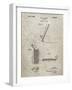 PP240-Sandstone Golf Wedge 1923 Patent Poster-Cole Borders-Framed Giclee Print