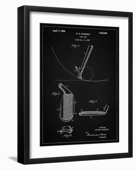 PP240-Vintage Black Golf Wedge 1923 Patent Poster-Cole Borders-Framed Giclee Print