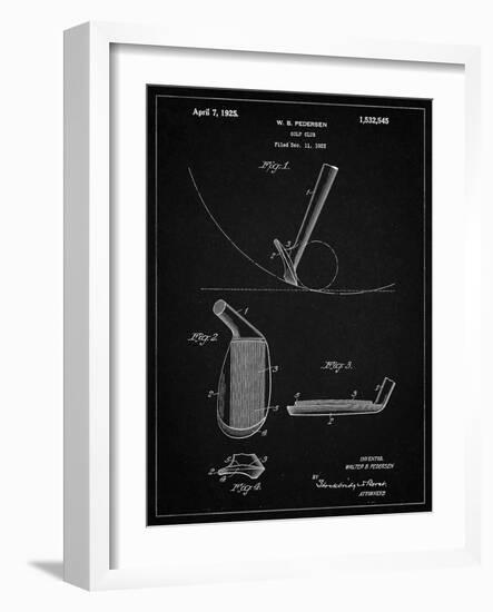 PP240-Vintage Black Golf Wedge 1923 Patent Poster-Cole Borders-Framed Giclee Print