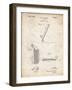 PP240-Vintage Parchment Golf Wedge 1923 Patent Poster-Cole Borders-Framed Giclee Print