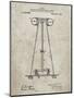 PP241-Sandstone Tesla Energy Transmitter Patent Poster-Cole Borders-Mounted Giclee Print