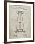 PP241-Sandstone Tesla Energy Transmitter Patent Poster-Cole Borders-Framed Giclee Print