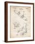 PP246-Vintage Parchment Burton Baseless Binding 1995 Snowboard Patent Poster-Cole Borders-Framed Giclee Print