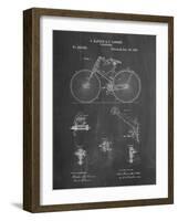 PP248-Chalkboard Bicycle 1890 Patent Poster-Cole Borders-Framed Giclee Print