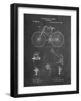 PP248-Chalkboard Bicycle 1890 Patent Poster-Cole Borders-Framed Giclee Print