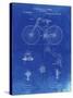 PP248-Faded Blueprint Bicycle 1890 Patent Poster-Cole Borders-Stretched Canvas