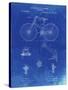 PP248-Faded Blueprint Bicycle 1890 Patent Poster-Cole Borders-Stretched Canvas