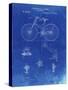 PP248-Faded Blueprint Bicycle 1890 Patent Poster-Cole Borders-Stretched Canvas