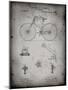 PP248-Faded Grey Bicycle 1890 Patent Poster-Cole Borders-Mounted Giclee Print