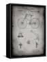 PP248-Faded Grey Bicycle 1890 Patent Poster-Cole Borders-Framed Stretched Canvas