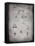 PP248-Faded Grey Bicycle 1890 Patent Poster-Cole Borders-Framed Stretched Canvas