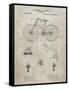 PP248-Sandstone Bicycle 1890 Patent Poster-Cole Borders-Framed Stretched Canvas