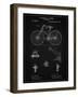 PP248-Vintage Black Bicycle 1890 Patent Poster-Cole Borders-Framed Giclee Print