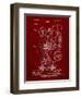 PP25 Burgundy-Borders Cole-Framed Giclee Print