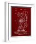 PP25 Burgundy-Borders Cole-Framed Giclee Print