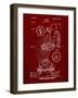 PP25 Burgundy-Borders Cole-Framed Giclee Print