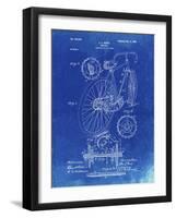 PP25 Faded Blueprint-Borders Cole-Framed Giclee Print