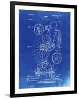 PP25 Faded Blueprint-Borders Cole-Framed Giclee Print