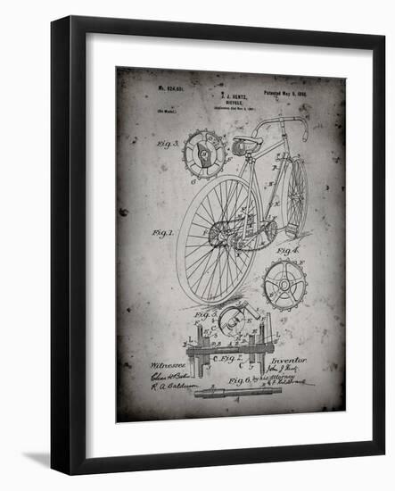 PP25 Faded Grey-Borders Cole-Framed Giclee Print
