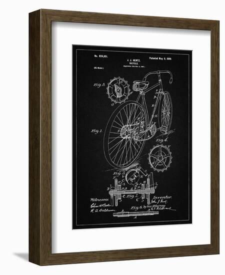 PP25 Vintage Black-Borders Cole-Framed Giclee Print