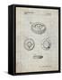 PP253-Antique Grid Parchment Simon Patent Poster-Cole Borders-Framed Stretched Canvas