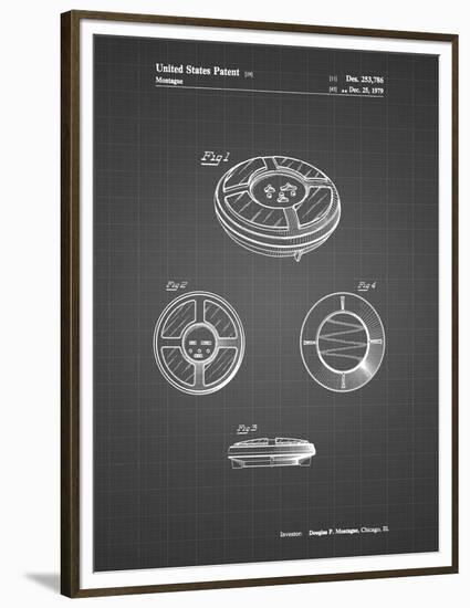 PP253-Black Grid Simon Patent Poster-Cole Borders-Framed Premium Giclee Print