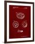 PP253-Burgundy Simon Patent Poster-Cole Borders-Framed Giclee Print