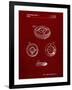 PP253-Burgundy Simon Patent Poster-Cole Borders-Framed Giclee Print