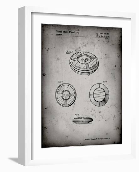 PP253-Faded Grey Simon Patent Poster-Cole Borders-Framed Giclee Print