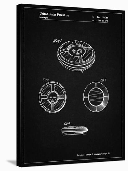PP253-Vintage Black Simon Patent Poster-Cole Borders-Stretched Canvas