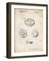 PP253-Vintage Parchment Simon Patent Poster-Cole Borders-Framed Giclee Print