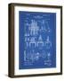 PP257-Blueprint Diesel Engine 1898 Patent Poster-Cole Borders-Framed Giclee Print