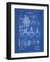 PP257-Blueprint Diesel Engine 1898 Patent Poster-Cole Borders-Framed Giclee Print