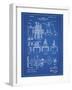 PP257-Blueprint Diesel Engine 1898 Patent Poster-Cole Borders-Framed Giclee Print