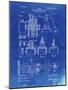 PP257-Faded Blueprint Diesel Engine 1898 Patent Poster-Cole Borders-Mounted Giclee Print