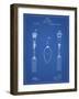 PP258-Blueprint Antique Spoon and Fork Patent Poster-Cole Borders-Framed Giclee Print