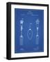 PP258-Blueprint Antique Spoon and Fork Patent Poster-Cole Borders-Framed Giclee Print