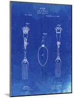 PP258-Faded Blueprint Antique Spoon and Fork Patent Poster-Cole Borders-Mounted Giclee Print