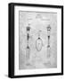 PP258-Slate Antique Spoon and Fork Patent Poster-Cole Borders-Framed Giclee Print
